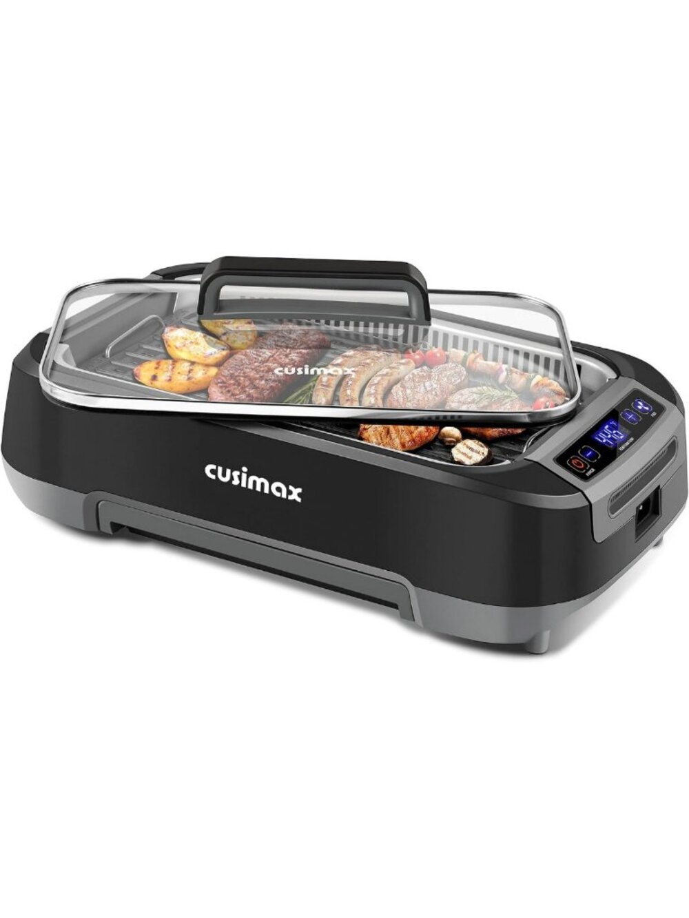 Smokeless Indoor Electric Grill, 1500W Korean BBQ, Non-Stick, Easy Clean